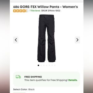 686 Gore-Tex Willow Ski pants
